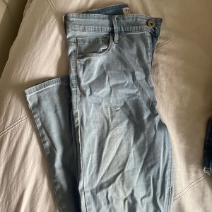 bullhead PACSUN light blue high rise light wash skinny jeans size 9